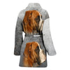 Boxer Dog Print Women's Bath Robe-Free Shipping