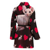 Sphynx Cat Print Women's Bath Robe-Free Shipping