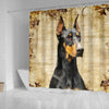 Amazing Doberman Pinscher Print Shower Curtains-Free Shipping