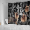 Lovely Australian Silky Terrier Print Shower Curtains-Free Shipping