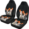 Ibizan Hound Dog On Black Print Car Seat Covers-Free Shipping