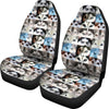 Siberian Husky Eyes Print Car Seat Covers-Free Shipping