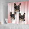 Toy Fox Terrier Print Shower Curtain-Free Shipping