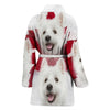 West Highland White Terrier Print Women's Bath Robe-Free Shipping