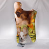 Papillon Dog Print Hooded Blanket-Free Shipping