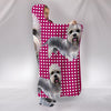 Dandie Dinmont Terrier Print Hooded Blanket-Free Shipping