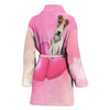 Wire Fox Terrier dog Print Women's Bath Robe-Free Shipping