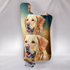 Cute Labrador Retriever Print Hooded Blanket-Free Shipping