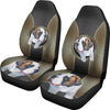 Cute Saint Bernard Dog Print Car Seat Covers- Free Shipping