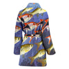 Seluang Fish Print Women's Bath Robe-Free Shipping