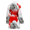 Lovely Poodle Print Women's Bath Robe-Free Shipping