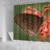 Butterfly Print Shower Curtains-Free Shipping