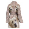 Labrador Retriever Print Women's Bath Robe-Free Shipping