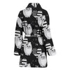 Pomeranian Dog Print Women's Bath Robe-Free Shipping