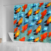 Platy Fish Print Shower Curtains-Free Shipping