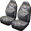 Russian Blue Cat Print Car Seat Covers-Free Shipping