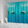 Shark Fish Print Shower Curtains-Free Shipping