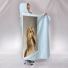 Afghan Hound Tablet Print Hooded Blanket-Free Shipping