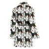 Manchester Terrier Dog Pattern Print Women's Bath Robe-Free Shipping