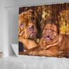 Dogue De Bordeaux Print Shower Curtains-Free Shipping