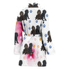 Barbet Dog Patterns Print Women's Bath Robe-Free Shipping