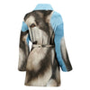 Alaskan Malamute Print Women's Bath Robe-Free Shipping