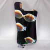 Kissing Gourami Fish Print Hooded Blanket-Free Shipping