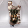 Rottweiler Dog Print Hooded Blanket-Free Shipping