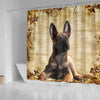 Cute Malinois Dog Print Shower Curtains-Free Shipping