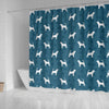 Bloodhound Dog Paws Print Shower Curtains-Free Shipping