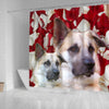 Chinook Dog Print Shower Curtains-Free Shipping