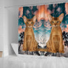 Abyssinian Cat Print Shower Curtains-Free Shipping