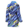 Cynotilapia Afra Fish Print Women's Bath Robe-Free Shipping