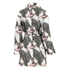 Japanese Chin Print Women's Bath Robe-Free Shipping