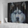 Amazing Siberian Husky Dog Print Shower Curtains-Free Shipping