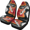 Snake Red Print Car Seat Covers-Free Shipping