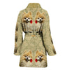 Cute Pomeranian Dog Print Women's Bath Robe-Free Shipping