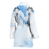 Amazing Siberian Husky Print Women's Bath Robe-Free Shipping