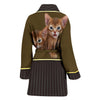 Abyssinian Cat Print Women's Bath Robe-Free Shipping