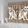Oriental Shorthair Cat Print Shower Curtain-Free Shipping