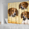 Cute American Foxhound Print Shower Curtains-Free Shipping