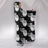 Pomeranian Patterns Print Hooded Blanket-Free Shipping