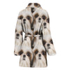 Shih Tzu Dog Patterns Print Women's Bath Robe-Free Shipping