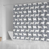 Samoyed Dog Pattern Print Shower Curtains-Free Shipping