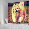 Cute Pomeranian Dog Art Print Shower Curtains-Free Shipping