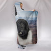 Cute Newfoundland Dog Print Hooded Blanket-Free Shipping