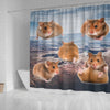 Djungarian Hamster Print Shower Curtains-Free Shipping