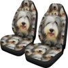 Bearded Collie Dog In Lots Print Car Seat Covers-Free Shipping