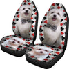 Maltese Dog Print Car Seat Covers-Free Shipping