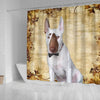 Bull Terrier Print Shower Curtains-Free Shipping